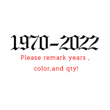 colar de ano de aço inoxidável ano 1970-1979 de idade inglês barato colar de ano de nascimento de aço inoxidável atacado